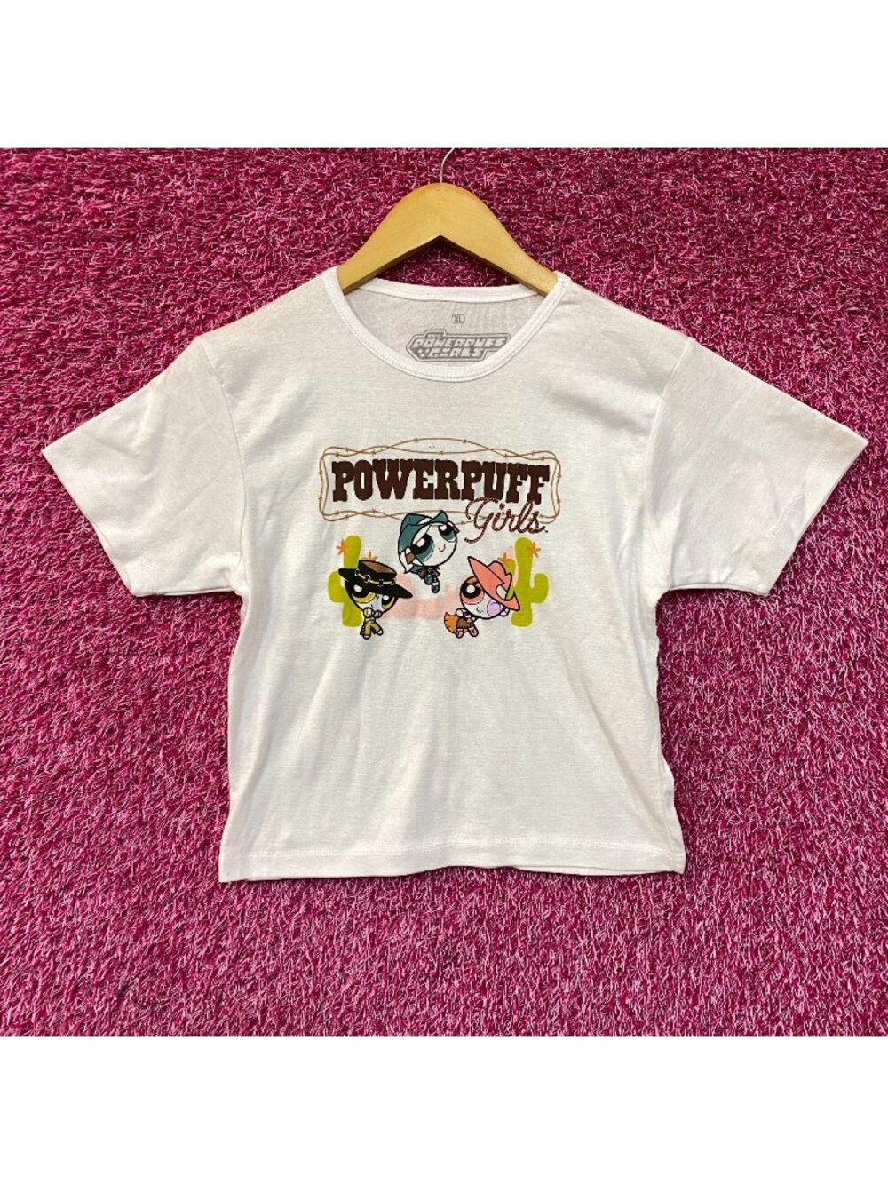 The Powerpuff Girls Western Cowgirls Crop Top Size XL